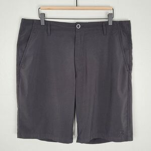 Dixxon Size 36 Chino Shorts Lightweight Zip Closure Zip Pocket Black